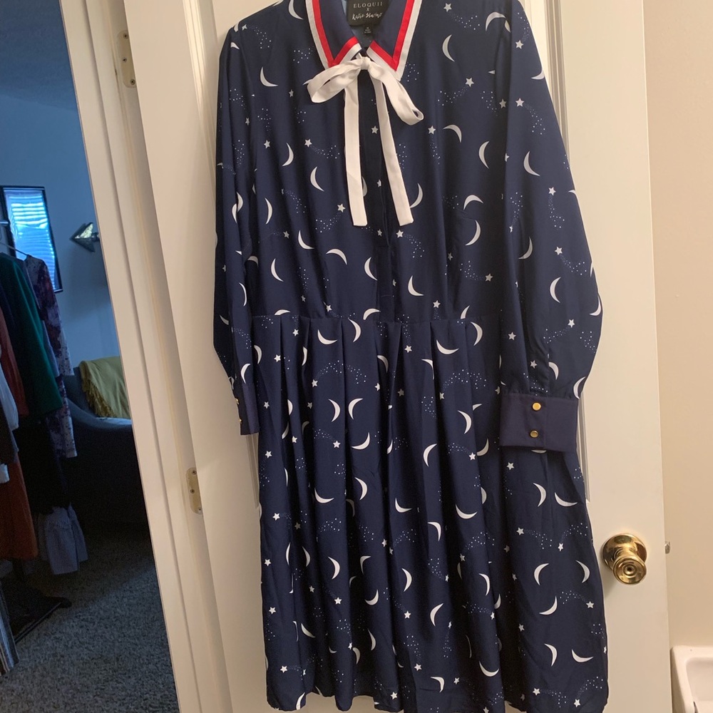 Eloquii x Katie Sturino constellation dress